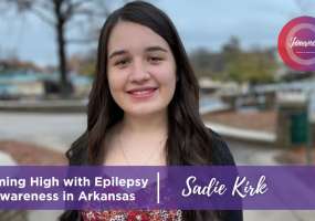 Sadie is sharing her eJourney about how she is increasing awareness of epilepsy and seizures in Arkansas